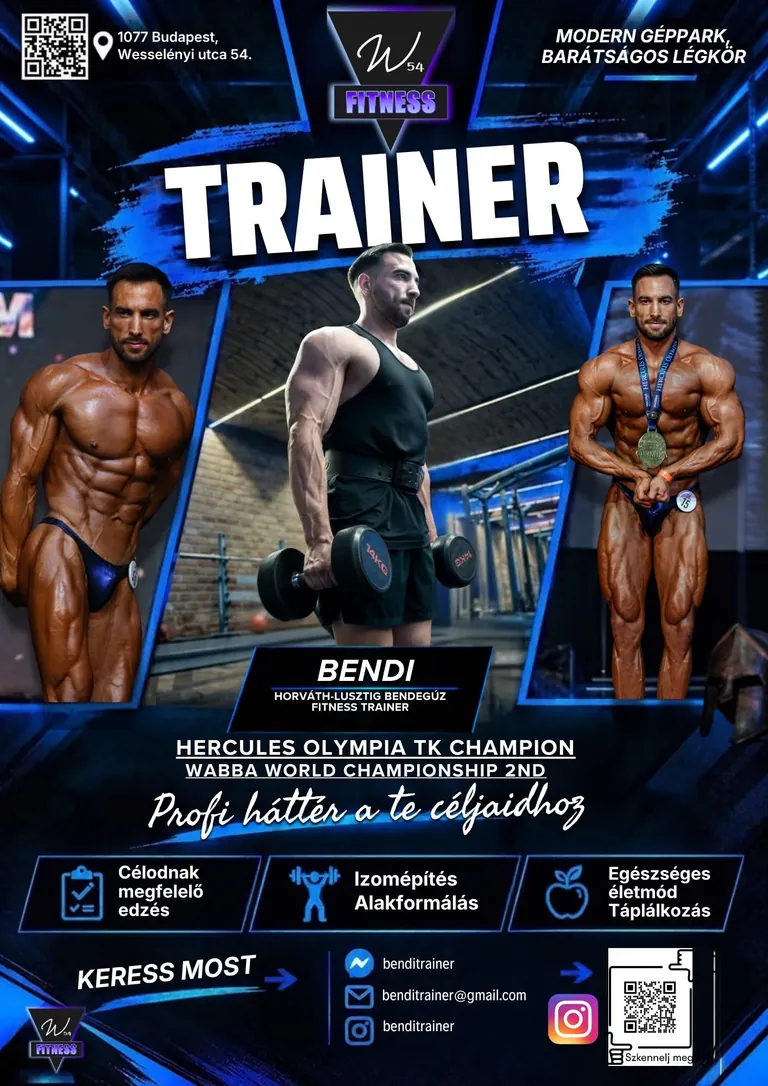 Bendegúz Horváth-Lusztig – personal trainer at W54 Fitness